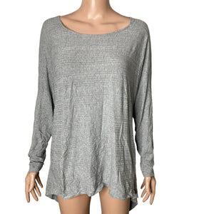 1. STATE Shirt Womens S Heritage Bloom Knotted Back Gray