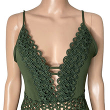 Load image into Gallery viewer, Anthropologie Becca Siren One Piece Swimsuit Womens Size Medium Green