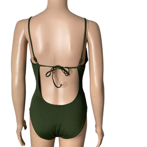 Anthropologie Becca Siren One Piece Swimsuit Womens Size Medium Green