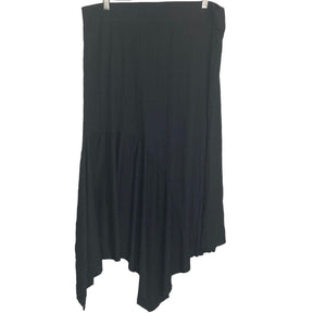 Soncy Maxi Skirt Womens 2XL Black Plus Size