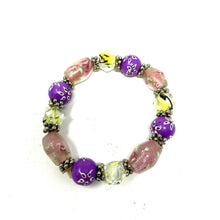 Load image into Gallery viewer, Unbranded Womens Multicolored Fancy Beaded Stretch Bracelet