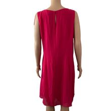 Load image into Gallery viewer, SLNY Dress Womens 18 Pink Chiffon Overlay Sleeveless Shift Cocktail Party Plus