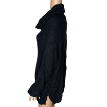 Load image into Gallery viewer, Sanctuary Sweater Womens 2X Black Cowl Honeycomb Knit Long Sleeve Pullover