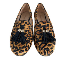 Load image into Gallery viewer, Charter Club Loafers Margott Womens 6M Animal Print Mohair Calfhair F43644 New