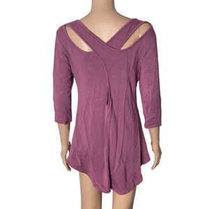 Baea Top Womens Large Light Purple Stretch NEW