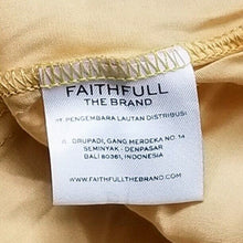 Load image into Gallery viewer, Revolve Faithfull The Brand Mini Wrap Dress Size 4 Yellow Kara