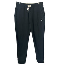 Load image into Gallery viewer, Nautica J Class Fleece Joggers Mens Medium Black Stretch Drawstring Sweatpants