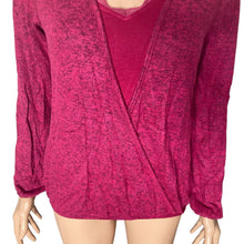Load image into Gallery viewer, Bobeau Lace Trim Cami Top Womens XS Burgundy Twofer NEW