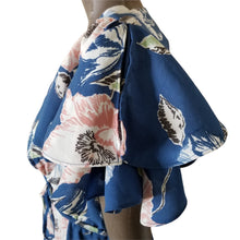 Load image into Gallery viewer, French Connection Dress Womens 8 Verona Drape Midi Floral Blue New