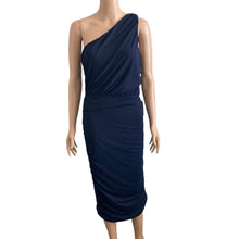 Load image into Gallery viewer, Love X Design Dress Womens XL One Shoulder Navy Blue Body Con