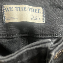 Load image into Gallery viewer, We The Free Free People Black Flare Jeans Womens 26S High Rise Stretch Denim