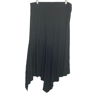 Soncy Maxi Skirt Womens 2XL Black Plus Size