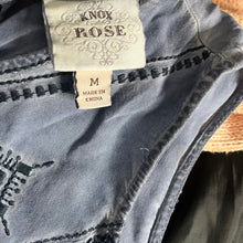 Load image into Gallery viewer, Knox Rose Womens M Blue Chambray Midi Dress Sleeveless Drawstring Handkerchief