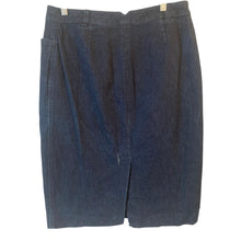 Load image into Gallery viewer, Lauren Jeans Co Ralph Lauren Denim Pencil Skirt Womens 10 Dark Wash Stretch