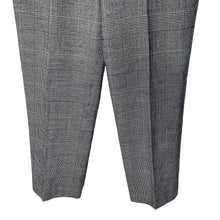 Load image into Gallery viewer, Talbots Pants Womens Size 10 Black Wool Blend Black White Plaid
