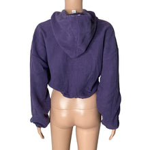 Load image into Gallery viewer, Topshop Hoodie Womens 4-6 Fleece Purple Cropped New