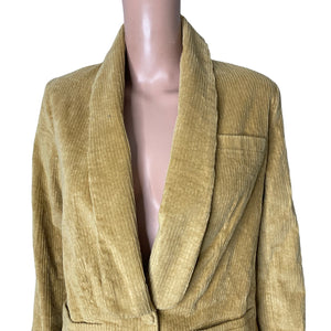 Vintage Signature Corduroy Jacket Womens Size Small Golden Beige