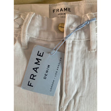 Load image into Gallery viewer, Frame Le Palazzo Jeans Womens 27 White High Rise Wide Leg Braided Trim New