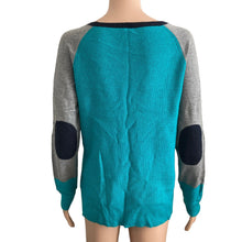 Load image into Gallery viewer, JCP JC Penney Sweater Womens Large Teal Blue Long Sleeve Pullover Wool Blend