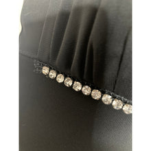 Load image into Gallery viewer, Vintage Black Halter Maxi Dress Womens Small Rhinestone Open Back Formal Gown