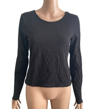 Load image into Gallery viewer, Derek Heart Top Womens Large Black Stretch Criss Cross Back