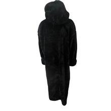 Load image into Gallery viewer, Vintage Monterey Fashions Black Faux Fur Long Coat Womens XL- 2XL Made in USA Glam