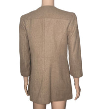 Load image into Gallery viewer, Venus Jacket Womens Size 6 Wool Faux Faux Blend Tan Open Front