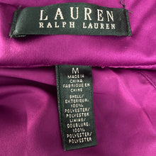Load image into Gallery viewer, Lauren Ralph Lauren Trench Coat Womens Medium Purple Satin Feel