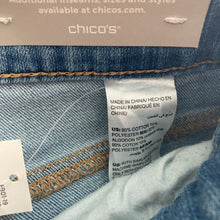 Load image into Gallery viewer, Chico’s Jeans Bootcut Light Wash Womens Size 2 R Chicos Size 00R