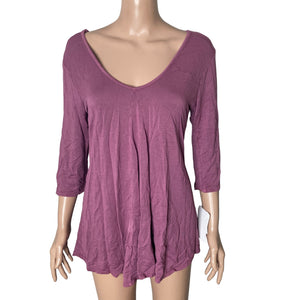 Baea Top Womens Large Light Purple Stretch NEW