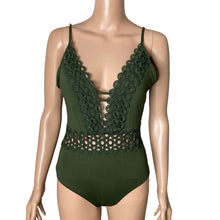 Load image into Gallery viewer, Anthropologie Becca Siren One Piece Swimsuit Womens Size Medium Green