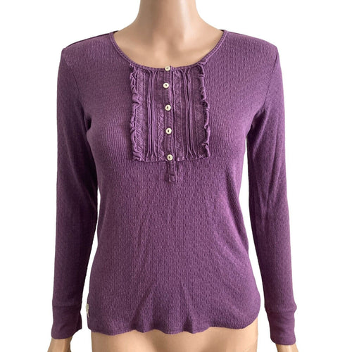Ralph Lauren Shirt Womens XL Purple Pullover Blue Label