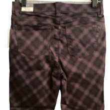 Load image into Gallery viewer, Wit &amp; Wisdom Pants Womens Size 2 Plaid High Rise Ankle Skimmer Cabernet Purple