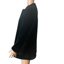 Load image into Gallery viewer, Vintage Sasson Borgazia Faux Fur Coat Womens Medium Black Mob Wife