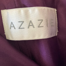 Load image into Gallery viewer, Azazie Halter Dress 4 Purple Nina Grape Gown Formal Aline Pleated Chiffon