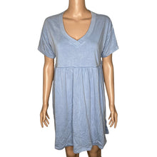Load image into Gallery viewer, Wild Fable Dress Womens Small Blue Babydoll Mini Short Sleeve Empire Waist New