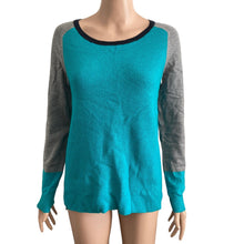 Load image into Gallery viewer, JCP JC Penney Sweater Womens Large Teal Blue Long Sleeve Pullover Wool Blend