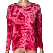 Load image into Gallery viewer, Baea Velour Shirt Womens XS Velour Pink Tie Dye