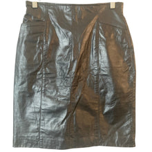 Load image into Gallery viewer, Vintage Wilsons Leather Pencil Skirt Womens 10 Black Genuine Leather High Waist