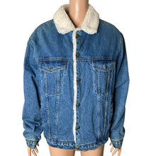 Load image into Gallery viewer, Vintage Work King Denim Jacket Mens 40 Sherpa Lining New Old Stock Sears Canada