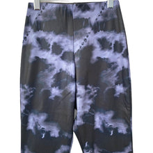 Load image into Gallery viewer, TopShop Flared Leggings Womens Size 4P Satin Purple Tie Dye Wideleg