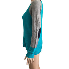 Load image into Gallery viewer, JCP JC Penney Sweater Womens Large Teal Blue Long Sleeve Pullover Wool Blend