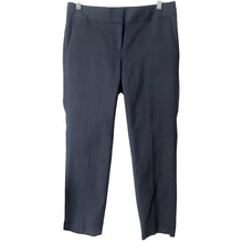 Load image into Gallery viewer, Ann Taylor Pants Womens 0 Devin Fit Navy Pin Dot Wool Blend Career Trousers