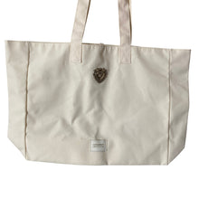 Load image into Gallery viewer, Dolce &amp; Gabbana Devotion Tote Bag Ivory Gold Sacred Heart Beauty GWP Shopper