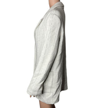 Load image into Gallery viewer, Rachel Zoe Coat Womens Medium Wool Blend White thin Black Striped