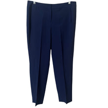 Load image into Gallery viewer, Kasper Womens Dress Pants 8P Navy Blue Pleated Front Trousers Career Work Office