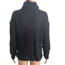 Load image into Gallery viewer, Bobeau Sweater Womens XS Black Turtleneck Popcorn Knit