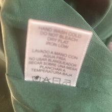 Load image into Gallery viewer, Love Tree Varsity Jacket Womens Small Green Cropped Faux Leather Sleeve Snap