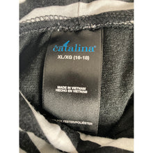 Load image into Gallery viewer, Catalina Hooded Swim Cover Up XL 16-18 Black Sleeveless Zip Terry Beach Dress