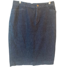 Load image into Gallery viewer, Lauren Jeans Co Ralph Lauren Denim Pencil Skirt Womens 10 Dark Wash Stretch